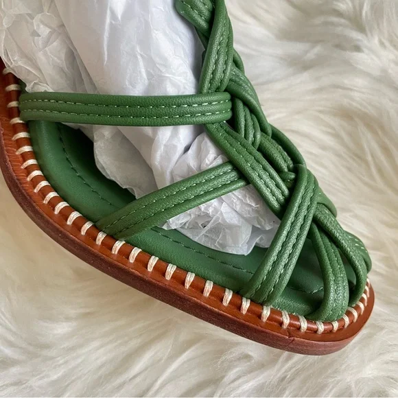 ULLA JOHNSON Tula Knotted High Heel Sandal in Lichen US8 EU38 - Picture 12 of 16